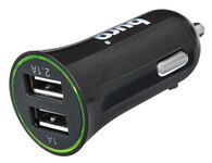 АЗУ 2A, 2 USB, 1A+1A, черный (Модель Charger 0060)