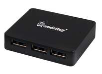 USB 3.0 Xaб Smartbuy 6000, 4 порта, черный (SBHA-6000-K)