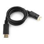 Кабель DisplayPort Cablexpert, 1м, 20M/20M, черный, экран, пакет