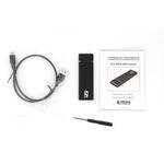 Внешний корпус M.2 NGFF (B-key) AgeStar 3UBNF5C, USB 3.2 Type-C  алюминий, серебристый