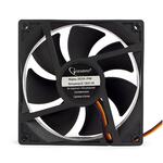Вентилятор Gembird, 92x92x25, гидродинамический, тихий, 3 pin/4pin Molex, провод 30 см