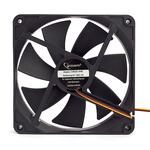 Вентилятор Gembird, 140x140x25, гидродинамический, тихий, 3 pin/4pin Molex, провод 40 см