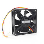 Вентилятор Gembird, 80x80x25, гидродинамический, 3 pin, провод 30 см