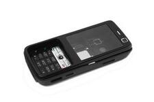 Корпус для телефона Nokia N73 серебристый/черный