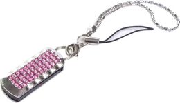 Флеш-карта QUMO 16GB USB 2.0 Charm Series Ice Rose, красные кристаллы, картонная упаковка