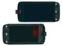 Тачскрин (Сенсор дисплея) Nokia C5-03/C5-06 в рамке (черный)