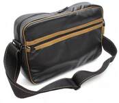 Сумка для ноутбука Continent CC065 (нейлон, черно-золотистая, 15.4")