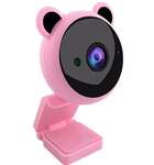 Веб-камера 1080P розовая (1920x1080, Full HD с микрофоном, USB)