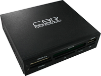 Картридер CBR CR-601, Internal Card Reader 3.5", All-in-one, 1 доп.порт USB, CR 601