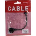 Кабель Smartbuy USB3.1 Micro B (Male) - Type C (Male), 15 см, черный (SBCAB-751K)