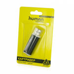 Картридер Human Friends Lighter Black, Multi Card Reader, черный цвет, All-in-one, Micro MS(M2), SD,