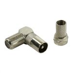 Антенный разъем Smartbuy, угловой, гнездо (KTV-F)