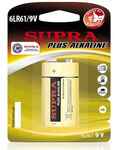 Элемент питания "крона", 9V (1шт) Supra plus alkaline  (6LR61/ 9V)