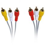 Кабель соединительный 3xRCA (M) - 3xRCA (M), 1,8 м, в пакете 