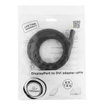 Кабель DisplayPort->DVI Cablexpert, 1.8м, 20M/25M, черный, экран, пакет