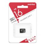 Карта памяти micro SDHC Smartbuy 16GB Сlass 10 UHS-I (без адаптера)
