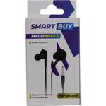 Внутриканальная гарнитура Smartbuy MEGA BASS 2, черная (SBH-1012)