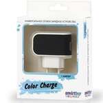 СЗУ SmartBuy COLOR CHARGE, 2А, универсальное, 1хUSB, черное (SBP-8000)