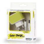 СЗУ SmartBuy COLOR CHARGE Combo, 2А, USB + кабель MicroUSB, желтое (SBP-8080)