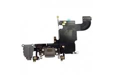 Шлейф для iPhone 6S + разъем зарядки + разъем гарнитуры + микрофон (серый)