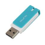 Флеш-карта QUMO 16GB USB 2.0 Click Azure, цвет корпуса  лазурь