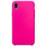 Чехол для Iphone X/XS (силиконовый, ярко-розовый)