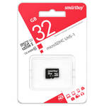 Карта памяти micro SDHC Smartbuy 32GB Class 10 UHS-I (без адаптера)